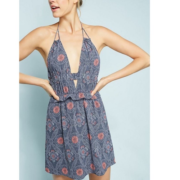 Anthropologie Alma Rose Halter Dress - Picture 2 of 7